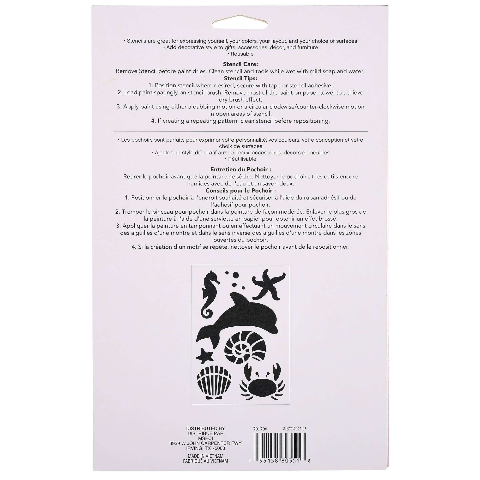 Sea Life Stencils by Craft Smart®, 7" x 10"